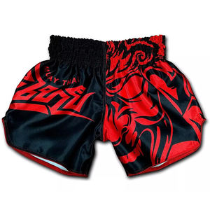 Shorts d'entraînement MMA personnalisés avec logo imprimé, respirants, extensibles, légers, à séchage rapide, en polyester/spandex, motif uni décontracté pour hommes - Product Image 1