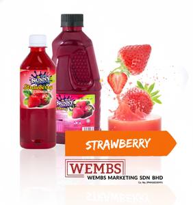 Sirop liquide à la fraise exquis, concentré de jus de fruits pour les jus et l'amélioration des aliments, emballé dans une bouteille - Product Image 1