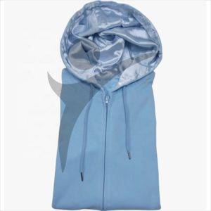 Sudaderas con capucha de manga larga con cremallera en blanco de algodón/Sutton hechas a medida 100% algodón polar transpirable Streetwear de talla grande - Product Image 2