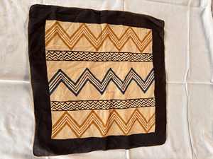 Vente en gros de bandana en coton imprimé Bagru Dabu pour femmes, bandana fait à la main, écharpes carrées de couleur naturelle - Product Image 5