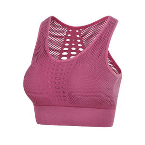 Ropa de mujer 2023, venta al por mayor, ropa de gimnasio de secado rápido, Sujetador deportivo para mujer, Sujetador deportivo de nailon Spandex transpirable de secado rápido para mujer - Product Image 5
