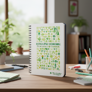 Quaderno Promozionale Sostenibile in RPET Riciclato, Gadget Ecologico - Product Image 3