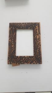 Cadre photo en bois brûlé de haute qualité, produit de qualité supérieure pour les mariages, décoration intérieure, vente chaude, cadeau de mariage, décoration de table - Product Image 3