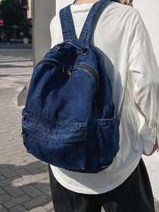 Sac à dos en jean de qualité supérieure Jeans mode écologique pour femme faits à la main mode décontractée vintage ventes entières - Product Image 2