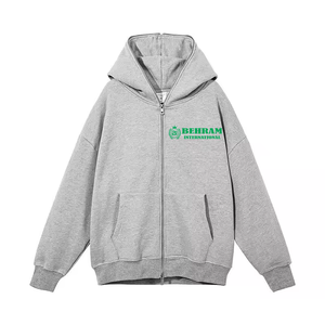 Wholesale Best Quality Full Zip Hoodie Heavyweight Custom Design Solid Colors 100%Cotton Fleece Breathable Hoodies & Sweatshirts - Product Image 4