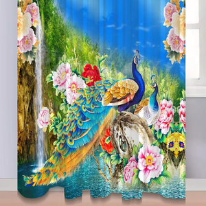 100% Customizable Digital AI Jacquard Woven Fabric <b>Curtains</b> Printed Plain Style Best Wholesale Rate 100% Polyester for Offices - Product Image 1