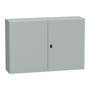 Per SCHNEIDER ELECTRIC NSYS3D81230D - Pannello di montaggio a parete in acciaio per quadri elettrici S3D con doppia porta piana e piastra di montaggio - Product Image 1