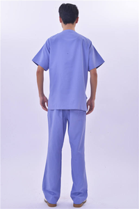 Uniformes de utilidad modernos conjuntos con camisa de manga corta y cuello alto fuerte para uso rutinario en hospitales - Product Image 3