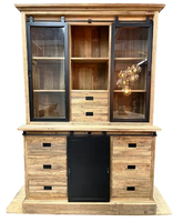 Commode de Salon Moderne de Luxe en Bois Massif, 5+ Tiroirs/Étagères, Pliable et Convertible, Style Ferme, Vente en Gros, Haute Qualité