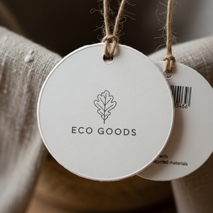 Étiquette volante en papier ronde étanche avec ficelle pour la décoration artisanale d'emballage cadeau (logo personnalisé respectueux de l'environnement accepté) - Product Image 5