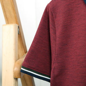 Polo ajustado de alta calidad para hombre, embellecido Piqué camisa con cuello, puños de cuello sólido y cuello de punto plano, polos con logotipo personalizado - Product Image 3