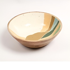 Tazón de Madera Clásico Natural para Servir, Estilo Mid-Century, Tazón Redondo para Ensalada, Vajilla Decorativa, Tazón de Madera 2026, ¡Gran Venta! - Product Image 6