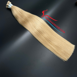 Usine en gros Double dessiné droite douce russe extension de cheveux cheveux crus pleine cuticule alignée extensions de cheveux vierges - Product Image 2