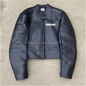 Casual Leather Jacket <b>Men</b> Custom logo Designer Blank Pure <b>Plus</b> <b>Size</b> <b>Men's</b> Jackets - Product Image 6