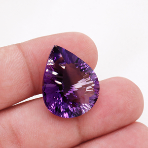 100% Piedra preciosa de amatista natural Corte excelente Calidad superior Gota de lágrima Corte facetado Piedra preciosa suelta Fabricación de joyas Uso Venta a granel OEM - Product Image 5