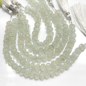 Perles de quartz aigue-marine de qualité supérieure sculptées en forme de rondelle couleur bleue enduite pour la fabrication de bijoux - Product Image 3