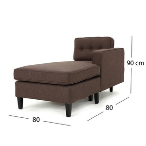 Tufted L-Shaped Corner Sofa Set SFL68005 Three-Seater Home Furniture for Living Rooms and Apartments <b>Sponge</b> Filled <b>Bed</b> - Product Image 3