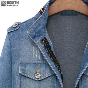 Vente en gros de vestes en jean personnalisées avec votre propre logo à impression numérique pour hommes et de manteaux de vestes en jean pour hommes pour femmes - Product Image 4