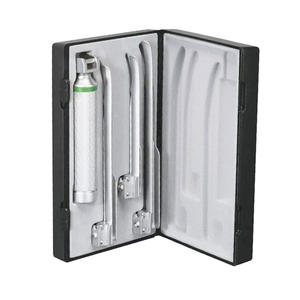 Juego de laringoscopio Macintosh de alta calidad óptima hoja de fibra óptica de acero inoxidable para instrumentos quirúrgicos manuales de intubación - Product Image 4