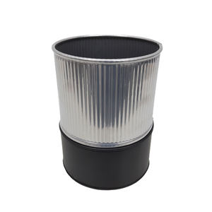 Grande demande Jardinière ronde en métal gris Pots de luxe moyens pour sol de jardin mur intérieur extérieur jardinage fait à la main personnalisé - Product Image 5