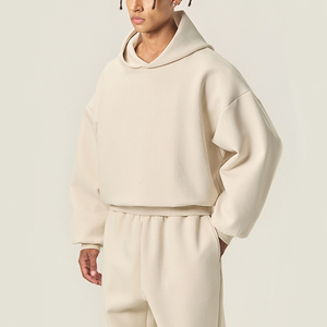 Conjunto de 2 Piezas de Pantalones Deportivos Holgados y Sudadera con Capucha, Personalizados, de Felpa, para Hombre - Product Image 5