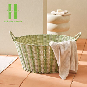 BEST-SELLER Panier de rangement en rotin coloré pour jouets, vêtements, organisation de la maison, rangement tissé pour objets, OEM du Vietnam - Product Image 4
