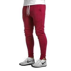 Pantalones de chándal acampanados de pierna ancha personalizados para hombre, pantalones de rizo francés de algodón informales con decoración bordada para hombre - Product Image 1