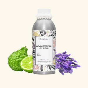 Huile Corporelle Signe Astrologique Gémeaux avec Encens, Ylang-Ylang, Melaleuca, Géranium pour Hydrater, Éclaircir et Raffermir - Product Image 2
