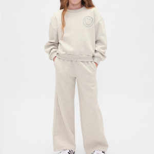 ชุดวอร์มสีพื้นคุณภาพสูงสำหรับเด็กผู้หญิง คอลเลคชั่นฤดูหนาว ระบายอากาศได้ดีและสวมใส่สบาย ดีไซน์ทันสมัย ราคาประหยัด - Product Image 5