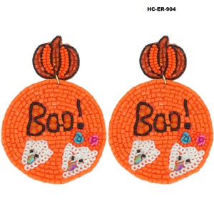 Vintage Festival Based Beaded Embroidery <b>Earrings</b> Crafted 100% Glass Beads Stainless Steel Featuring Colorful Attractive Party - Product Image 6
