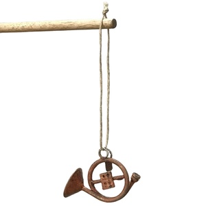 รอบโลหะทรัมเป็ตโบราณวินเทจที่กําหนดเองตกแต่งบ้านตกแต่งคริสต์มาสตกแต่งการออกแบบใหม่เครื่องประดับ - Product Image 1