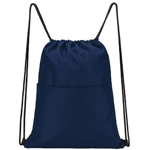 GAF Sacs à cordon de bonne qualité avec logo imprimé Sac de sport à cordon en nylon avec 10 couleurs pour hommes et femmes - Product Image 5