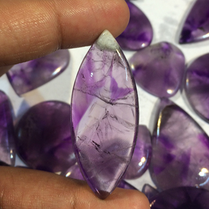 Cabujón de amatista del mejor grado Cabujón de piedras preciosas sueltas de amatista de alta calidad - Product Image 4