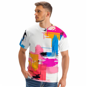 T-shirt de sport pour homme en polyester 100% personnalisé par sublimation, design d'équipe de cricket, col rond, sublimation, t-shirt pour homme - Product Image 5