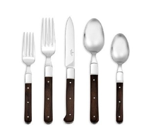 Cubiertos elegantes de alta calidad con mango de nogal de grado superior, juego de cubiertos de acero inoxidable, fiestas de bodas, incluye cuchillo, Material ecológico - Product Image 2