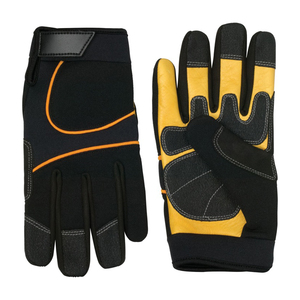 Gants de travail généraux Gants de mécanicien en peau de chèvre anti-chocs et antidérapants pour le jardinage et l'assemblage industriel Gants confortables - Product Image 2