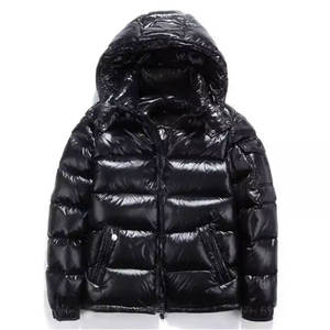 Chaqueta Acolchada Brillante con Capucha y Logotipo Frontal Personalizado para Hombre, Chaqueta de Invierno Acolchada de Alta Calidad, Abrigo Grueso y Cálido - Product Image 1