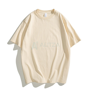 Camisetas de gran tamaño listas para enviar logotipo personalizado algodón orgánico diseño de logotipo estampado personalizado Unisex hombro caído estilo Hip Hop camisetas de hombre - Product Image 1