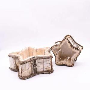 Jardinière en forme de coeur faite à la main pour jardin ferme jardinage en bois Pot de fleur bouleau jardinière en bois - Product Image 1