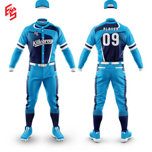 Uniforme Deportivo de Béisbol y Sóftbol de Alta Calidad, Transpirable, con Estampado o Liso, Tallas Grandes, Venta al Por Mayor, 100% Poliéster para Hombre - Product Image 3