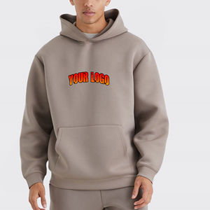 เสื้อฮู้ดดี้ผู้ชายไซส์ใหญ่สำหรับฤดูหนาว เสื้อผ้ากีฬา คุณภาพสูง ผ้าฝ้าย 100% บุขนกำมะหยี่ ไม่หดตัว - Product Image 5