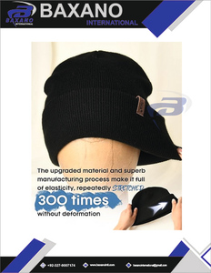 Bonnet homme, bonnet en tricot uni tendance, casquette d'anime, bonnet extensible doux unisexe, bonnet chaud à revers, logo personnalisé imprimé - Product Image 4