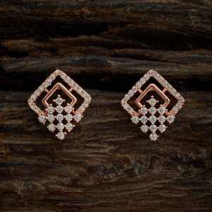 Boucles d'oreilles clous Zircon 170646, design géométrique tendance pour les fêtes, en alliage de cuivre, laiton, acier inoxydable, perle, diamant, cuivre - Product Image 1