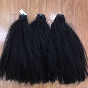 Pelo liso rizado de tendencia caliente Fabricante de Vietnam pelo de trama profesional muchas texturas Pelo Largo OEM de alta calidad - Product Image 1