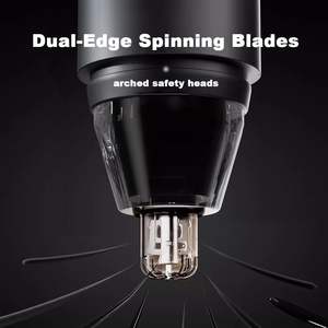 Tondeuse portable rechargeable USB pour sourcils, visage, oreilles et nez, avec lames à double tranchant et écran LED pour un nettoyage facile, idéale pour les camping-cars - Product Image 4