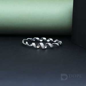 Brazalete Único de Diamantes Cultivados en Laboratorio para Mujer, Oro Blanco Sólido de 14 Quilates con Diseño Exclusivo, Plateado, 1.10CT, Certificado IGI - Product Image 3