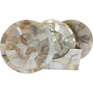 Juego de Posavasos de Nácar Natural de SCI Designer Home, Juego de Posavasos de Nácar Premium para Cocina, Restaurante y Hotel - Product Image 6