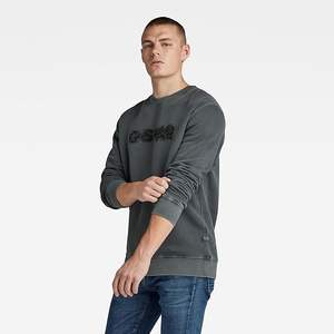 Sweat-shirt pour homme Fashion Street, délavé à l'acide, mélange de coton, polaire, surdimensionné, ample, épaules tombantes, décontracté, chaud, pull, OEM, marque privée - Product Image 2