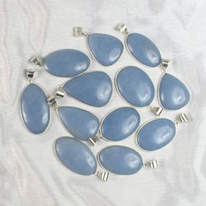 จี้พลอยแองเจิลไลท์สีฟ้าธรรมชาติดีไซน์หนามเตยหายากสำหรับให้เป็นของขวัญสำหรับผู้หญิงและเด็กผู้หญิง - Product Image 2