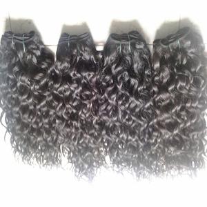 Venta al por mayor negro virgen rizado Extensiones de Cabello Humano Máquina trama Remy paquetes de pelo enredos salón sin enredos peluca - Product Image 3